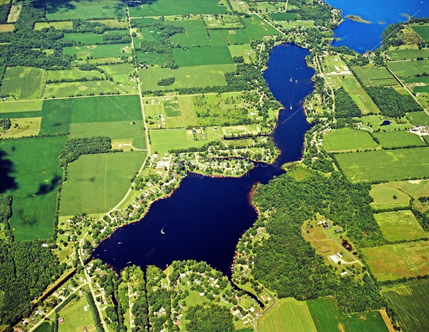 Middle, Archer, & Bartholomew Lake in Branch County, Michigan